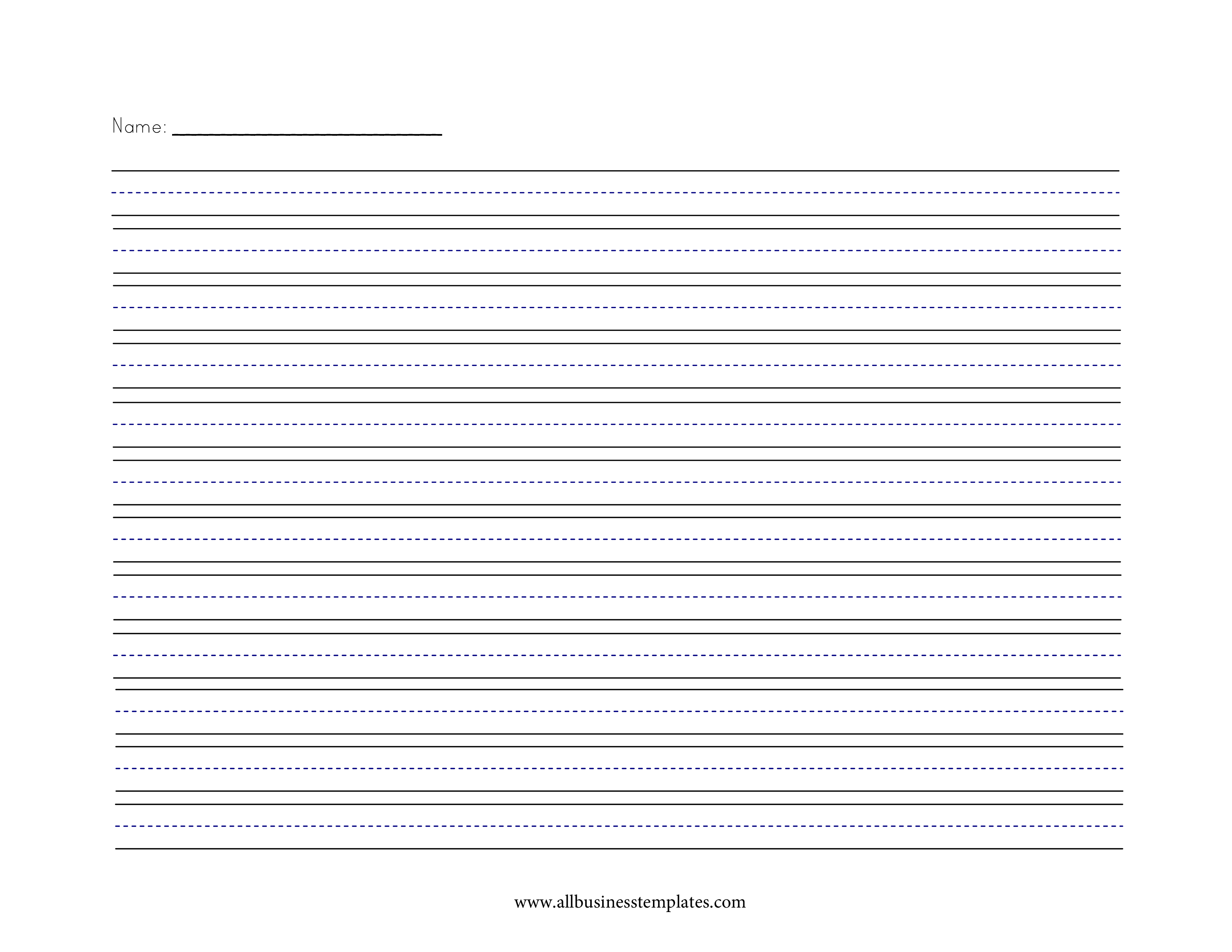 小线条横格写字纸 template