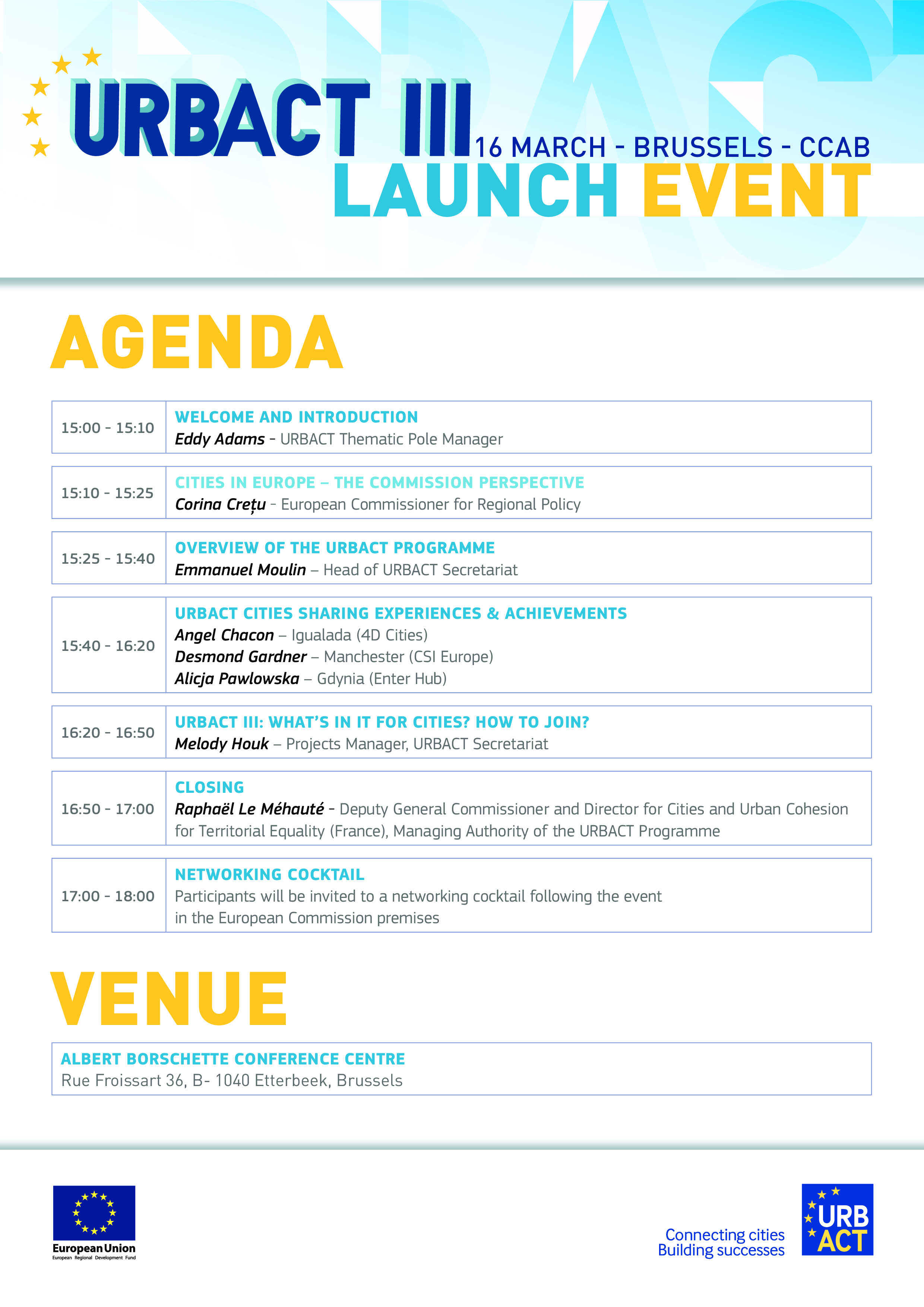 launch event agenda Hauptschablonenbild