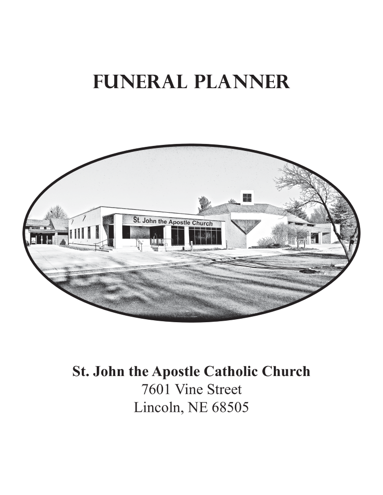 free funeral planner templates at