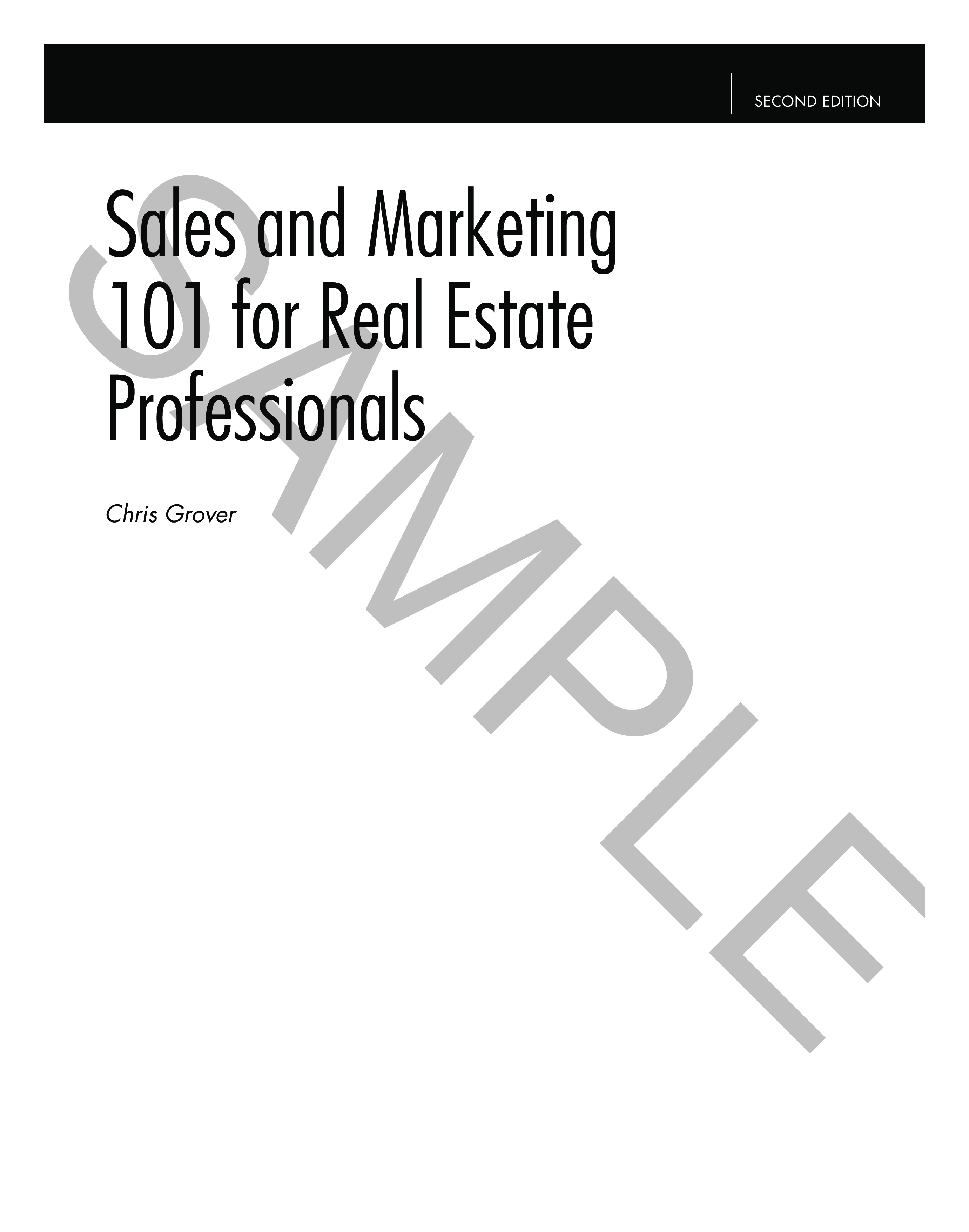 Real Estate Sales And Marketing Plan 模板