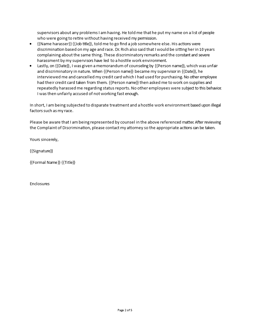 formal-employee-discrimination-complaint-letter-templates-at