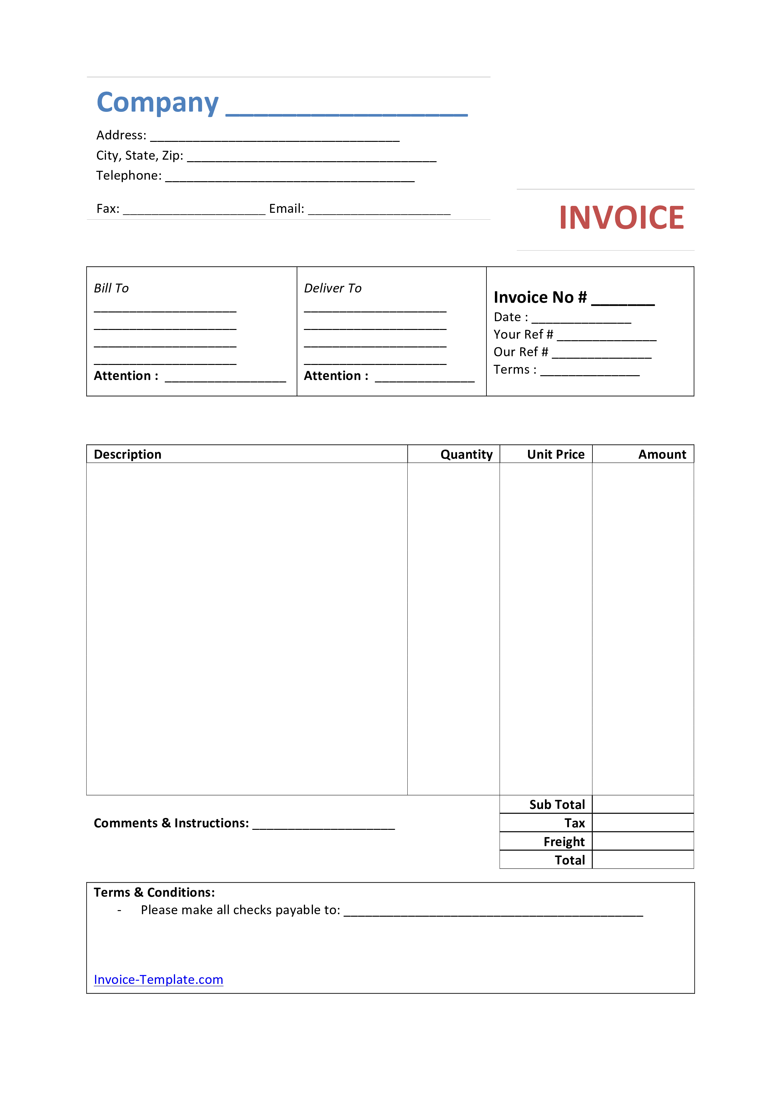 Kostenloses Simple Bakery Invoice Intended For Bakery Invoice Template