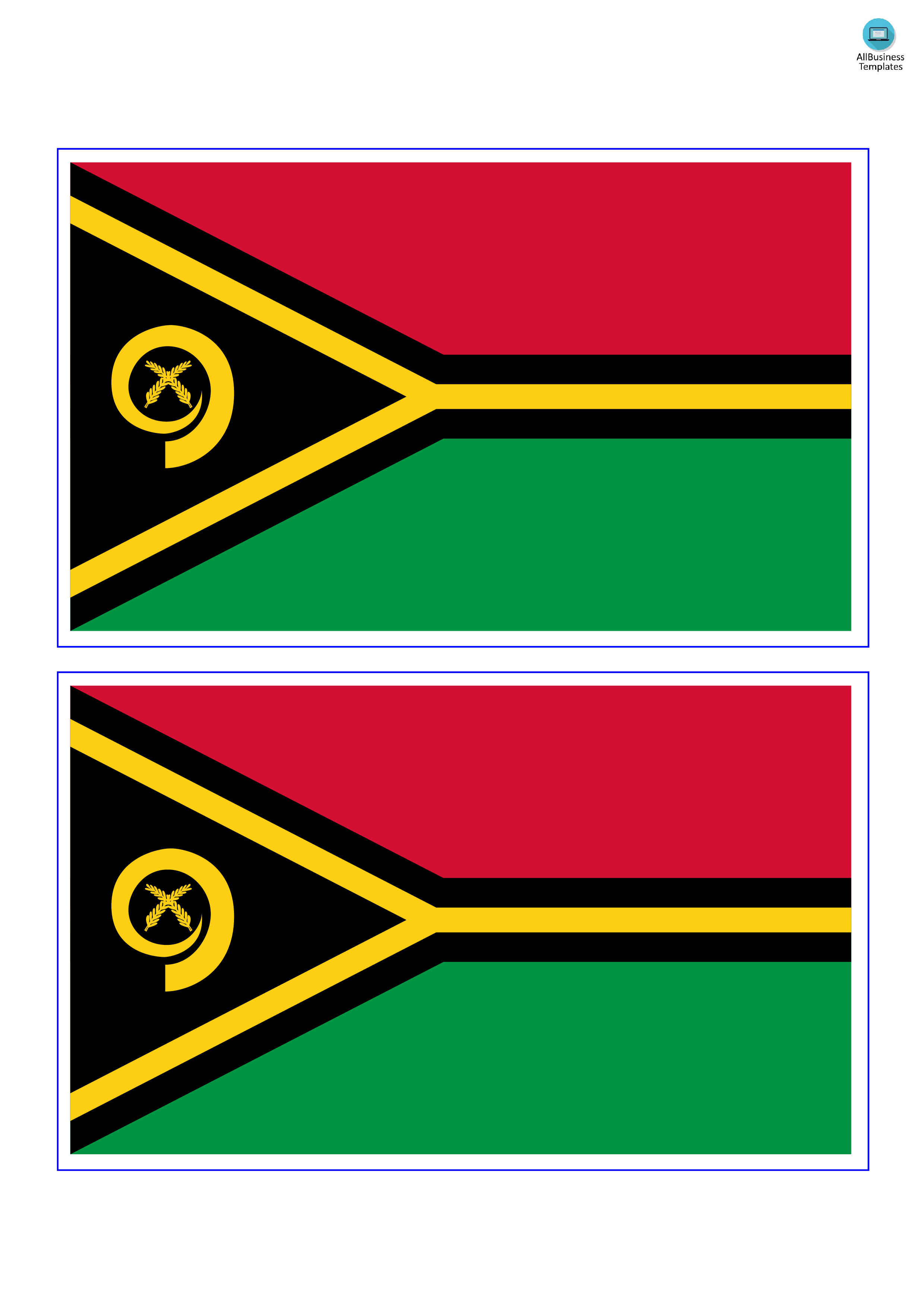 vanuatu flag Hauptschablonenbild