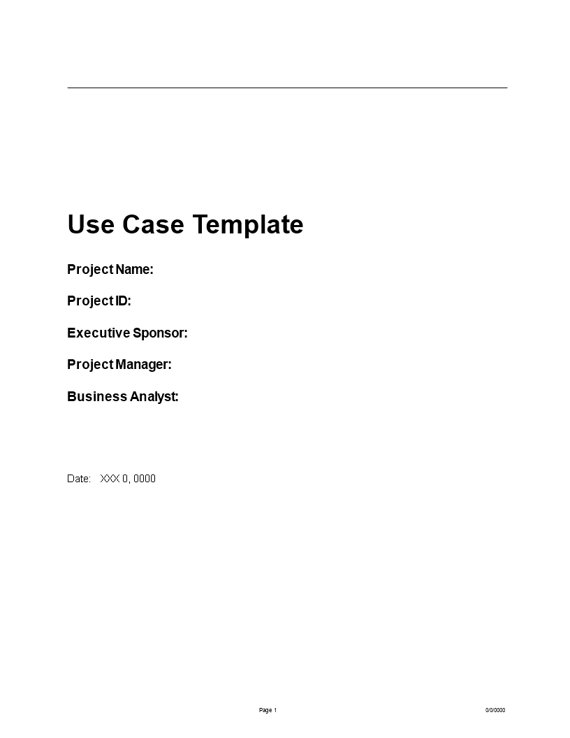 use case template