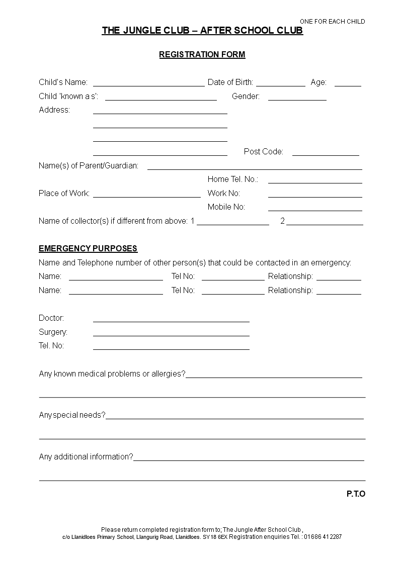 Printable Medical Consent Form main image