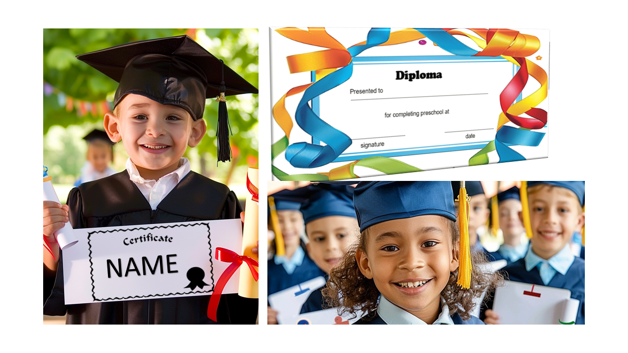 preschool diploma template voorbeeld afbeelding 