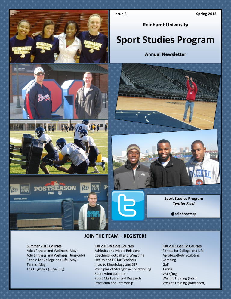 Sports Newsletter PDF template main image