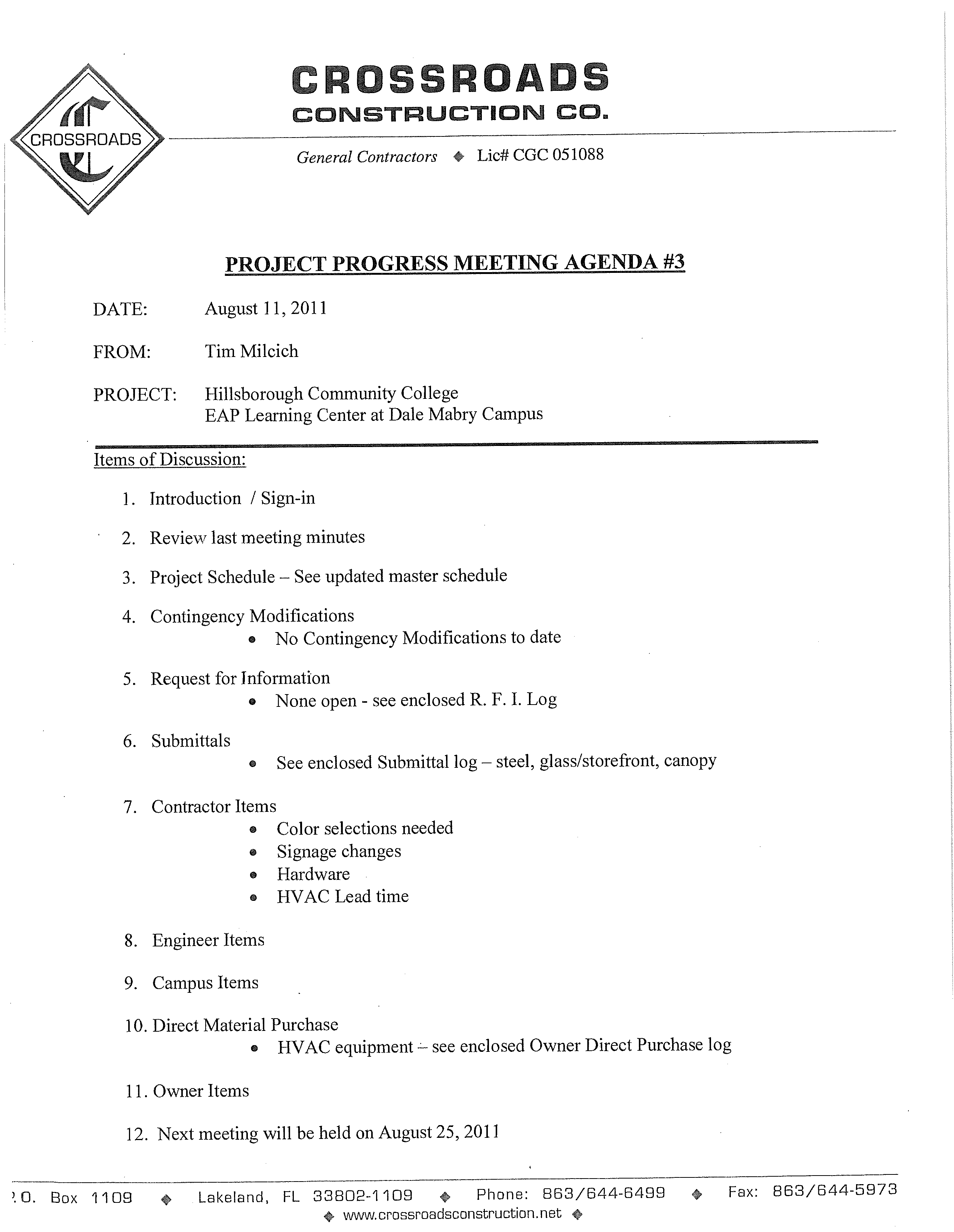 Project Planning Meeting Agenda main image