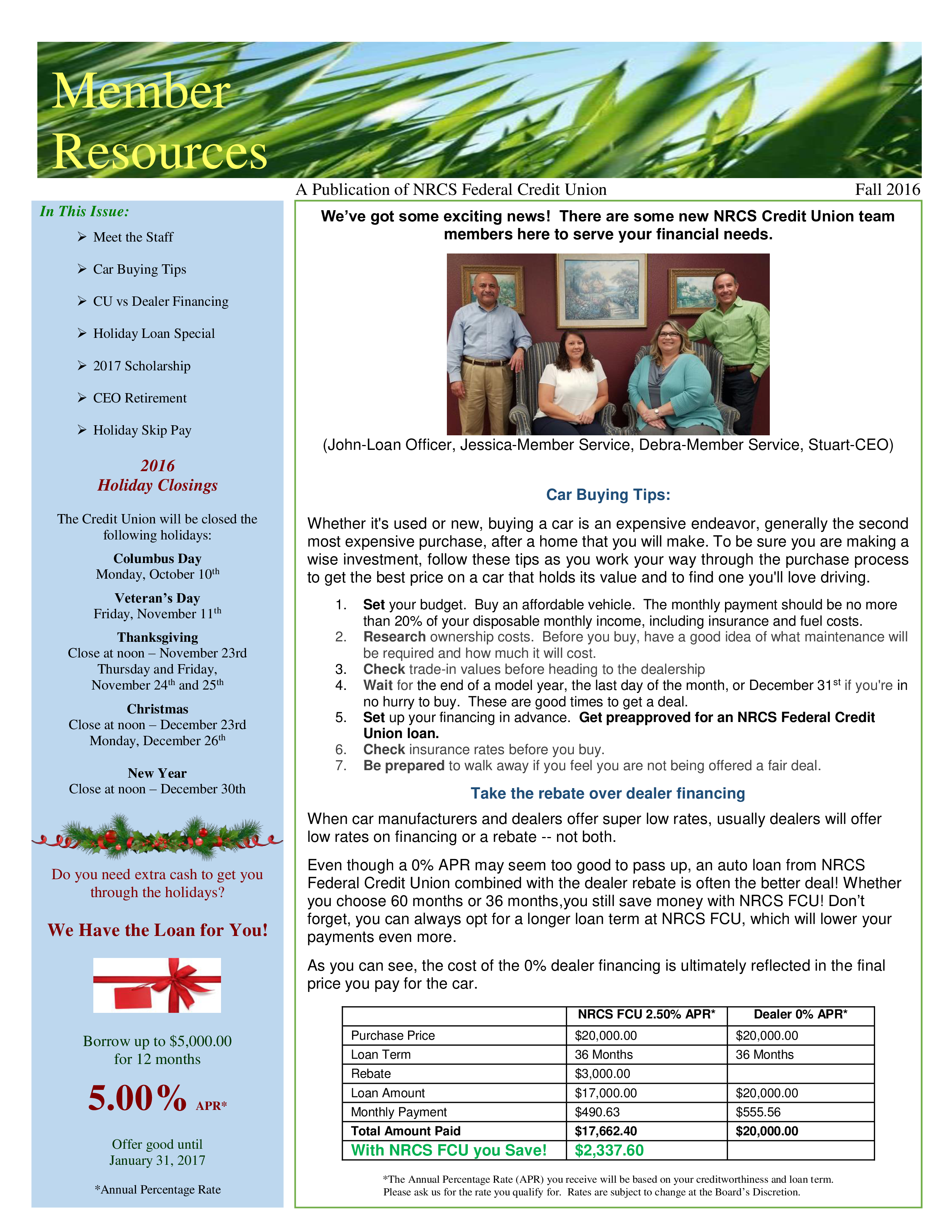 Annual Newsletter main image