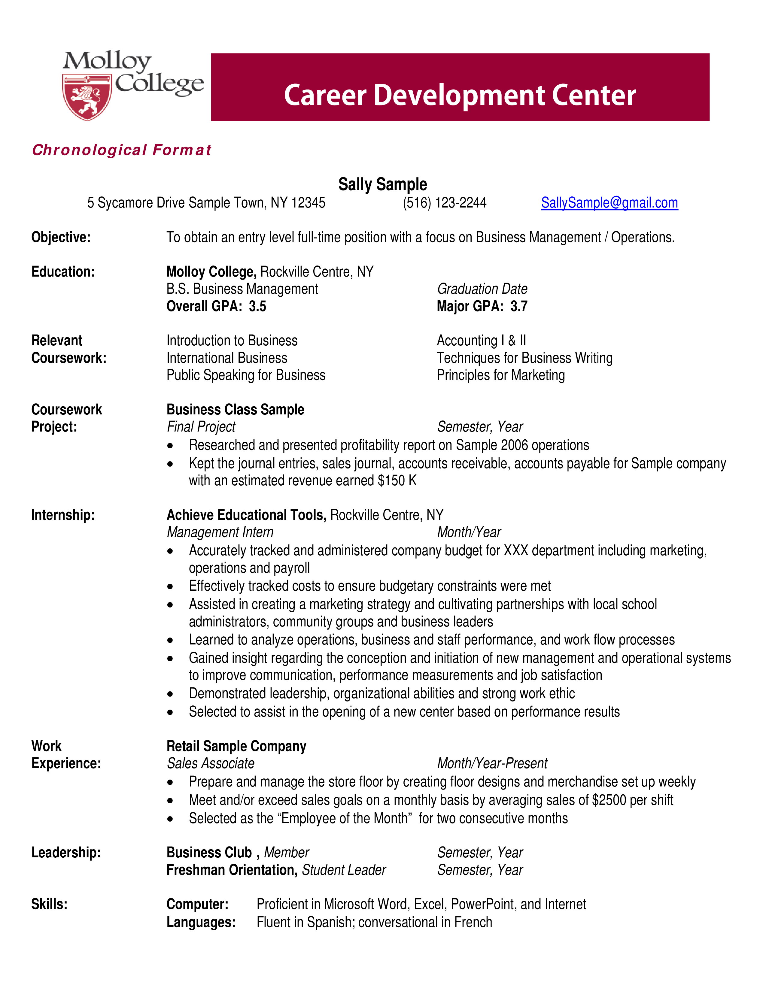 entry level social work resume template