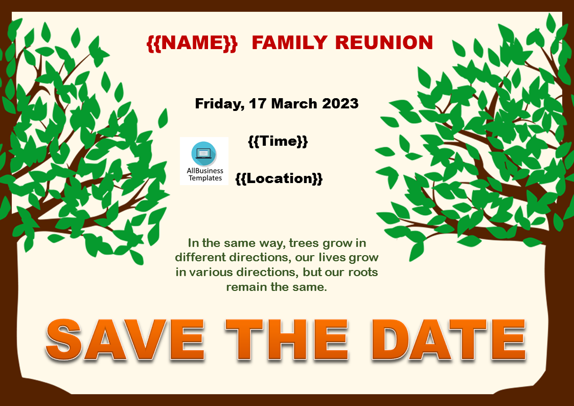 family tree flyer plantilla imagen principal