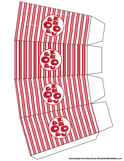 how to make a popcorn box voorbeeld afbeelding 