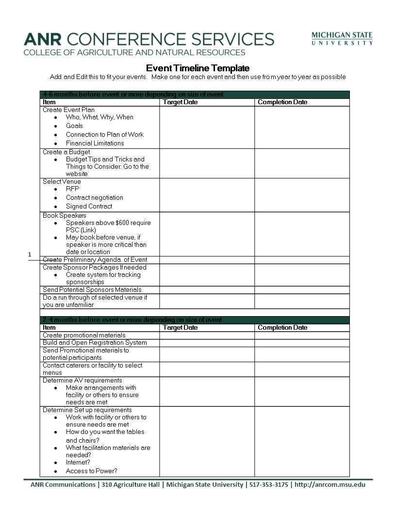 event timeline word plantilla imagen principal