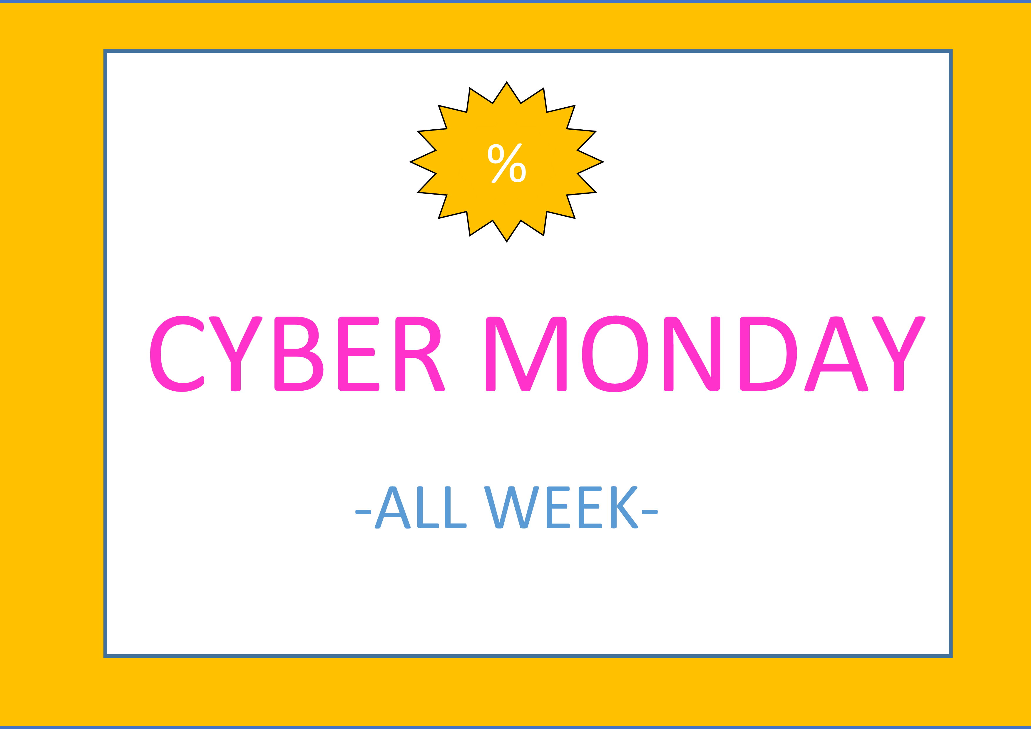 cyber monday flyer voorbeeld afbeelding 