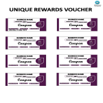 Unique Rewards Voucher gratis en premium templates