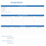 template topic preview image Agenda Outline template