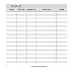 Customer Payment Log gratis en premium templates