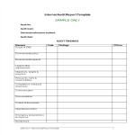 template topic preview image Internal Audit Report