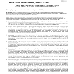 image Employee Agreement Template