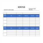 template topic preview image Work Plan Word