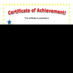 template topic preview image Blank Certificate Of Achievement