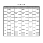 template preview imageDaily Class Schedule Word