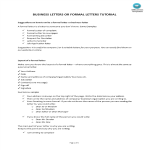 Business Letter Formal Format gratis en premium templates