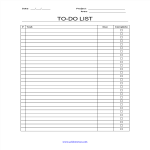 template topic preview image Printable To Do Checklist