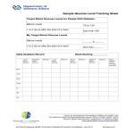 Blood Glucose Level Tracking Chart gratis en premium templates