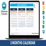 template preview imageCalendar 2022 (3 Months)