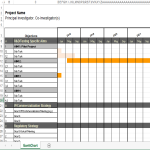 Gantt Chart voorbeeld (XLS formaat) gratis en premium templates