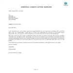 Charity Letter gratis en premium templates