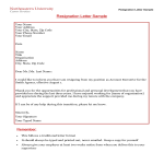 Simple Resignation Letter With Reason gratis en premium templates