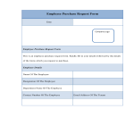 Employee Purchase Request Form gratis en premium templates