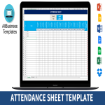Attendance Sheet gratis en premium templates