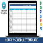 Hourly Schedule Template gratis en premium templates