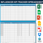 template topic preview image Key Performance Tracker Influencer Marketing