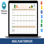 Weekly Meal Plan Template edit gratis en premium templates