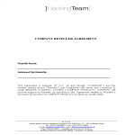 Company Reseller Agreement gratis en premium templates