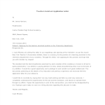 Academic Teacher Assistant Chemistry Department Application Letter gratis en premium templates