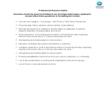template topic preview image Professional Resume Outline