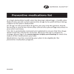 Printable Preventive Medication List gratis en premium templates
