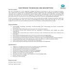 template topic preview image Electronic Technician Job Description