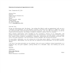 Business Development Appointment Letter gratis en premium templates