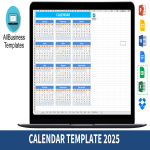 Calendar Template 2025 gratis en premium templates