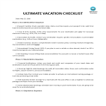 Vacation Checklist gratis en premium templates