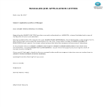 template preview imageCover letter Manager Job application