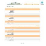 template topic preview image Camping Trip Itinerary Template