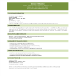 template topic preview image Fresher Graduate Resume Format