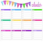 Birthday Anniversary Calendar gratis en premium templates